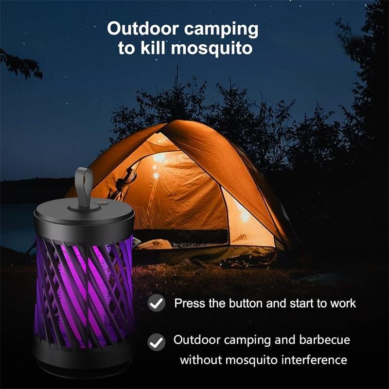 Mosquito Killer Lamp Electric Rechargeable Bug Zapper Fly Insect Trap UV Light