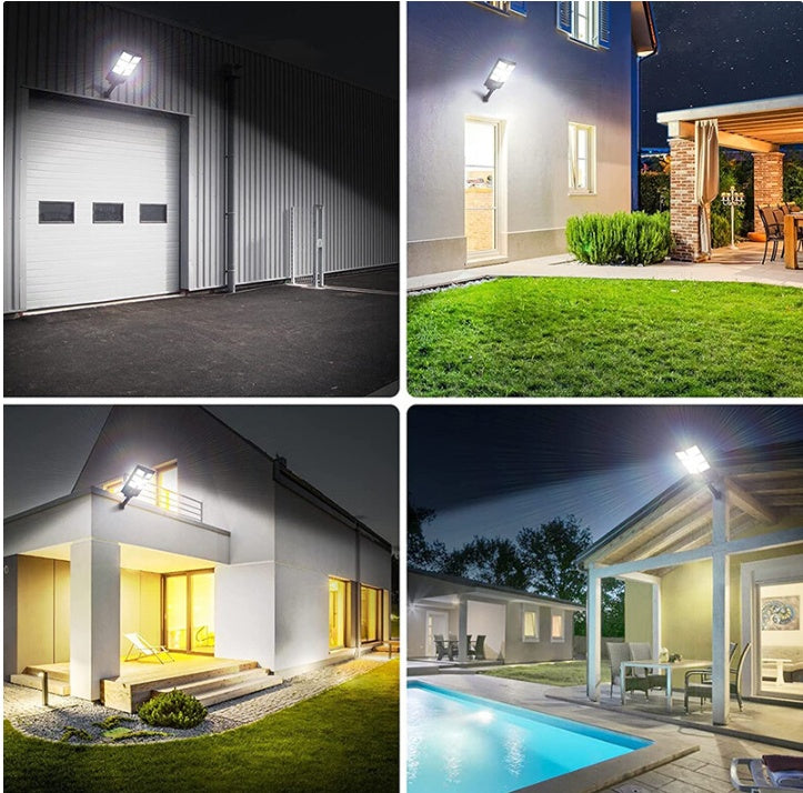 Commercial 504 LED Outdoor Dusk To Dawn Solar Street Light Road Lamp