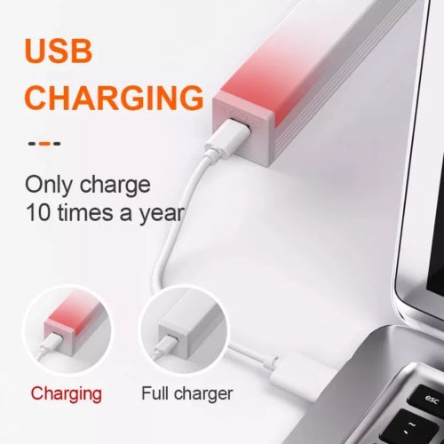 Strip Light LED PIR Motion Sensor USB Rechargeable Magnetic Cabinet Closet Lamp