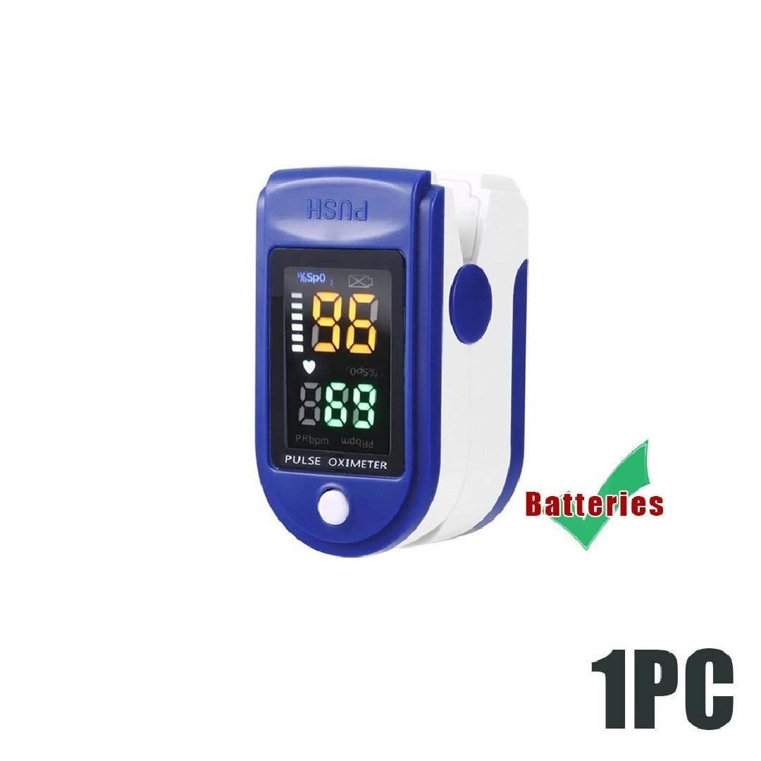 Digital Pulse Oximeter Four-color LED Finger Oximeter Heart Rate Monitor Meter