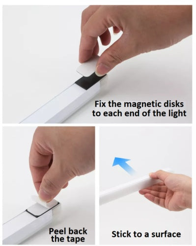 Strip Light LED PIR Motion Sensor USB Rechargeable Magnetic Cabinet Closet Lamp