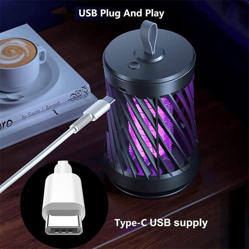 Mosquito Killer Lamp Electric Rechargeable Bug Zapper Fly Insect Trap UV Light