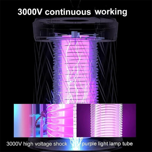 Mosquito Killer Lamp Electric Rechargeable Bug Zapper Fly Insect Trap UV Light